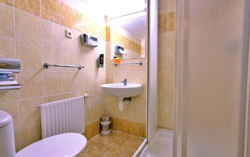 Kúpeľňa v ubytovaní Hotel Džbán