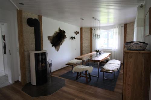 Χώρος καθιστικού στο Ferienhaus Dahoam - Exklusivität mit Privatsphäre