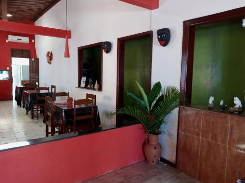 Restaurace v ubytování Pousada Coruja Branca