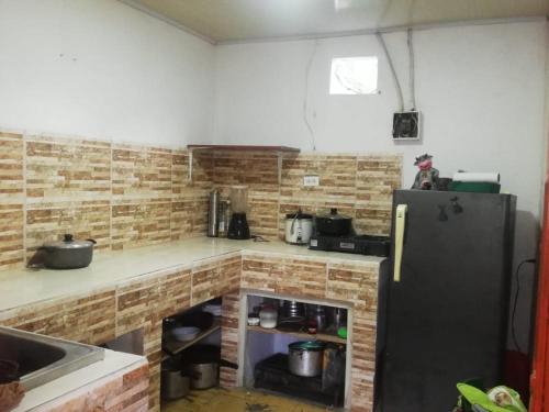 Η κουζίνα ή μικρή κουζίνα στο Finca hotel La Legia