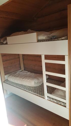 a couple of bunk beds in a room at Gammelstuggu in Bjorli