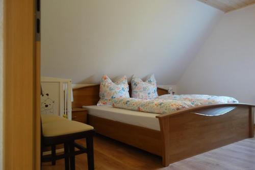 Katil atau katil-katil dalam bilik di Ferienhaus Belvedere