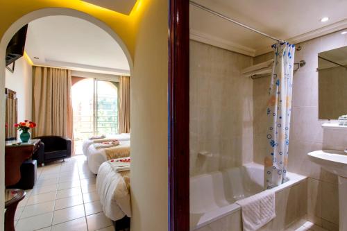Ένα μπάνιο στο Hotel Akabar