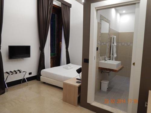 Koupelna v ubytování B&B Del Duomo