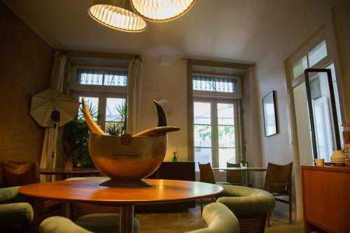 Et opholdsområde på Oporto Loft