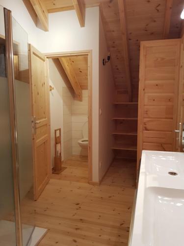 Koupelna v ubytování Refuges des Hauts