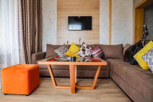 Prostor za sedenje u objektu Mabrouk Hotel and Suites- Adult only