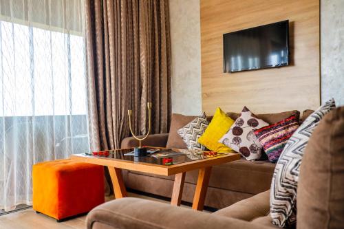 Prostor za sedenje u objektu Mabrouk Hotel and Suites- Adult only