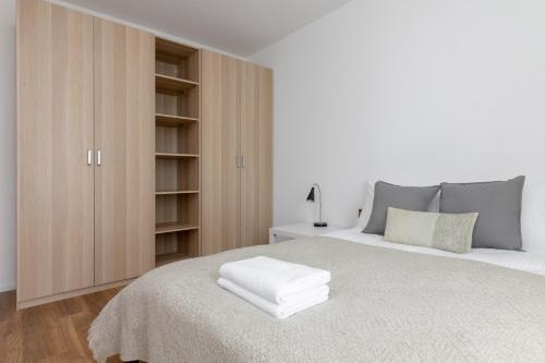 Posteľ alebo postele v izbe v ubytovaní Royal Wilanów Stylish Apartment
