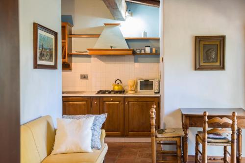 Kuchyň nebo kuchyňský kout v ubytování Fattoria Il Milione Agriturismo
