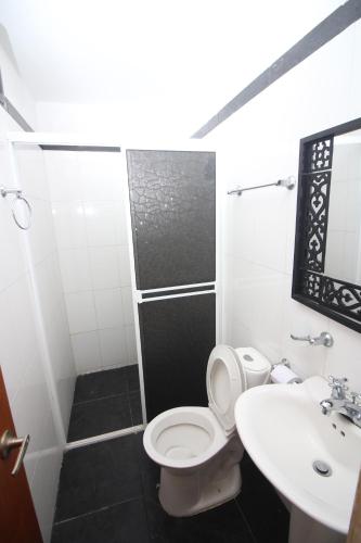Koupelna v ubytování Casa El Mangle