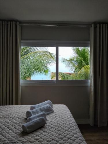 Pousada Vila Dos Maresにあるベッド