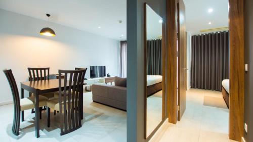 Posezení v ubytování Palm Aparthotel