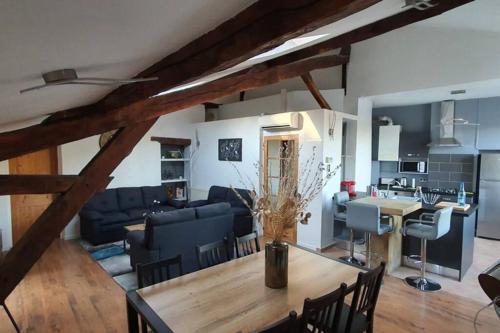 Η κουζίνα ή μικρή κουζίνα στο Appartement d'exception au cœur de Cahors