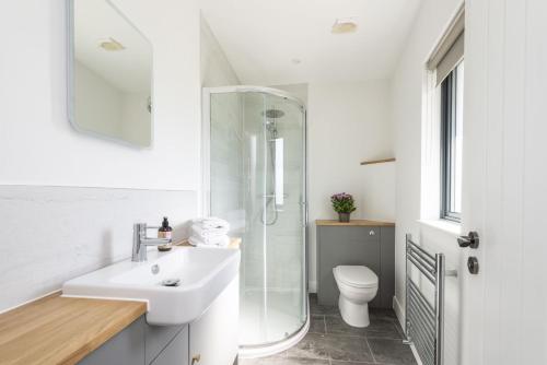 Koupelna v ubytování Dorset Eco Retreats
