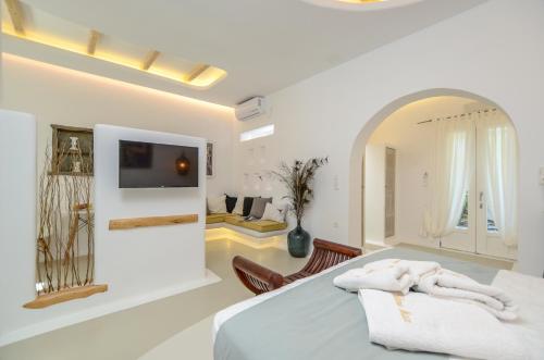 Postel nebo postele na pokoji v ubytování Valena Mare Suites & Apartments