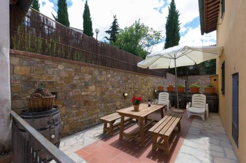Αίθριο ή υπαίθριος χώρος στο Cozy House In Panzano In Chianti