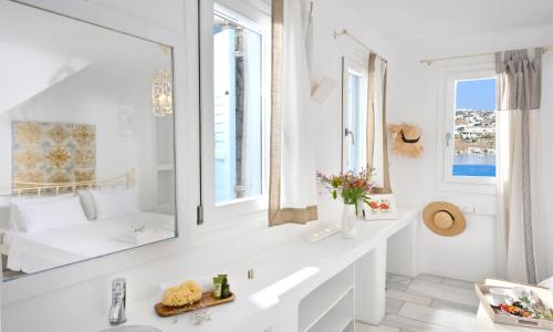 Koupelna v ubytování IThea Villa Mykonos