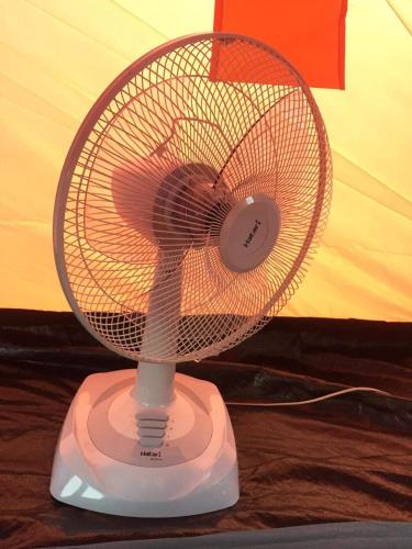 a white fan sitting on top of a table at C-HILL@KHAOKHO in Khao Kho