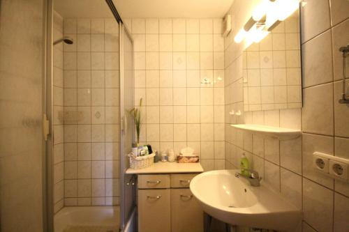 Un baño de Ferienwohnung-Silberglanz