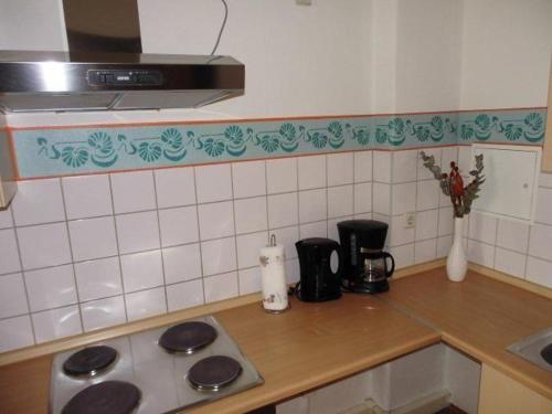 Kuchyň nebo kuchyňský kout v ubytování 3R-Fewo-bis-9-Personen-zentral-T4