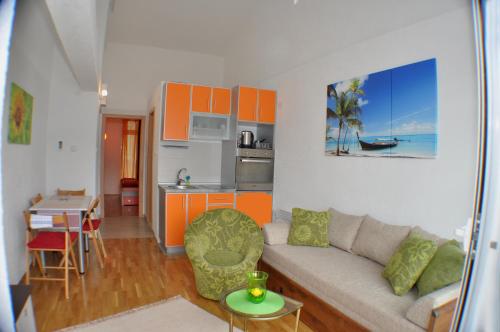Kuchyň nebo kuchyňský kout v ubytování Belvedere Apartments