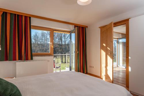Cama ou camas em um quarto em Ferienhaus Fanni