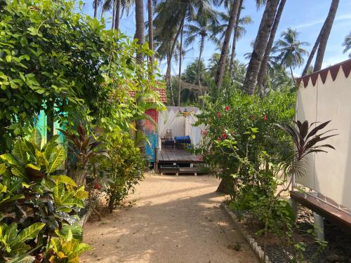 Zahrada ubytování Art Resort Goa