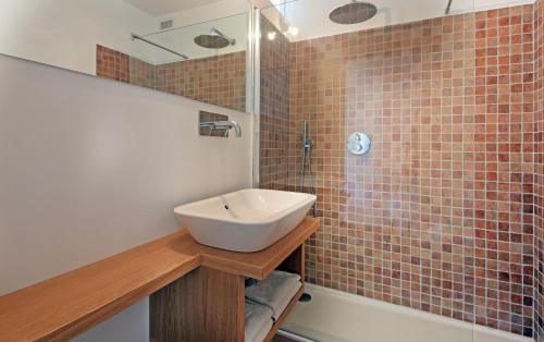 Kylpyhuone majoituspaikassa Il Chiostrino