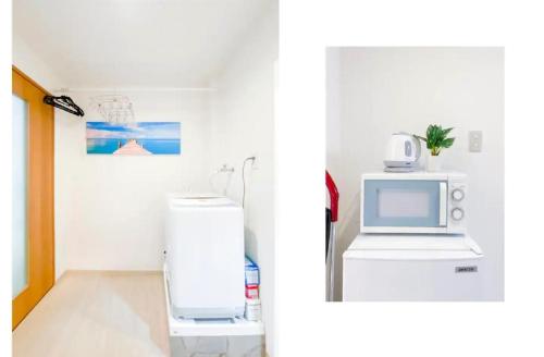 TV a/nebo společenská místnost v ubytování Towa apartment in Machiya