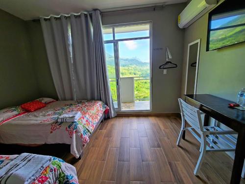 Postel nebo postele na pokoji v ubytování Hotel Real de Lua