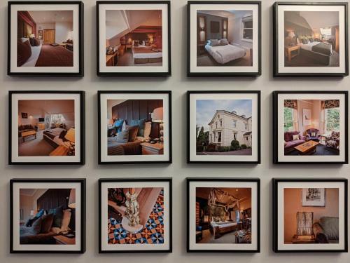 a collage of photos of people in a room at Beaumont House in Cheltenham