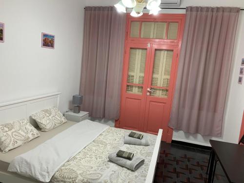 Ένα ή περισσότερα κρεβάτια σε δωμάτιο στο Apartments COMFY - for a quiet family holiday
