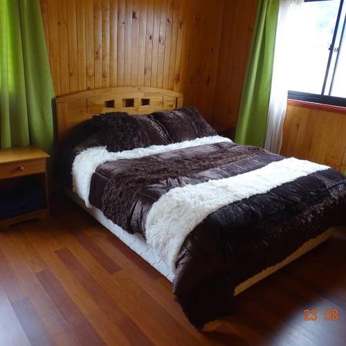 Llit o llits en una habitació de Cabana Santa Matilde
