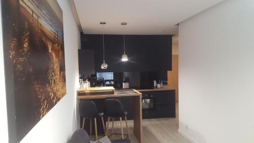 Dapur atau dapur kecil di Apartament Skarbowa 2 & Parking
