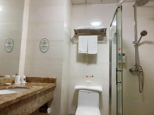 Ένα μπάνιο στο GreenTree Alliance Jiangsu Wuxi Yixing jinsanjiao Bus Station Hotel