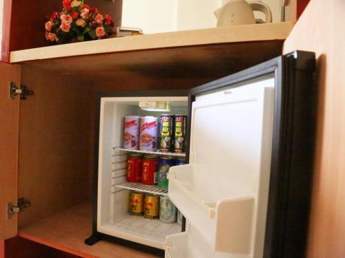 Dapur atau dapur kecil di GreenTree Inn Zhejiang Zhoushan Xincheng Business Hotel