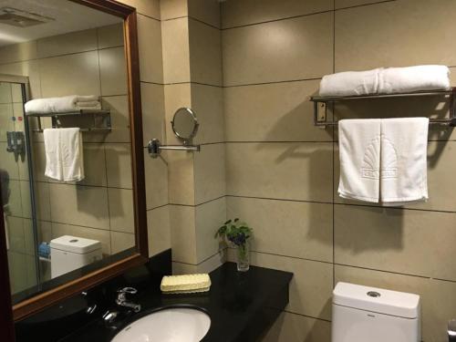 Baðherbergi á GreenTree Alliance Nanping Yanping District Xinjian Road Hotel