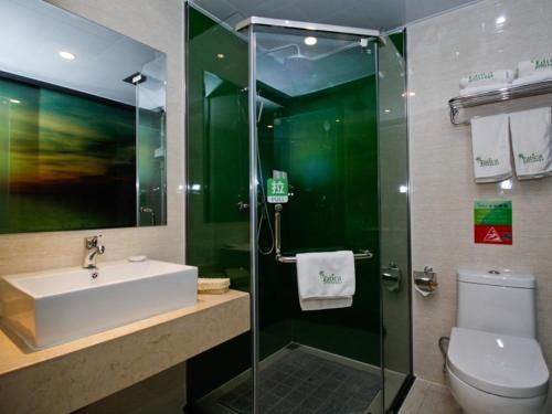 Ένα μπάνιο στο Vatica Anhui Huainan West Shungeng Road Huili Road Hotel