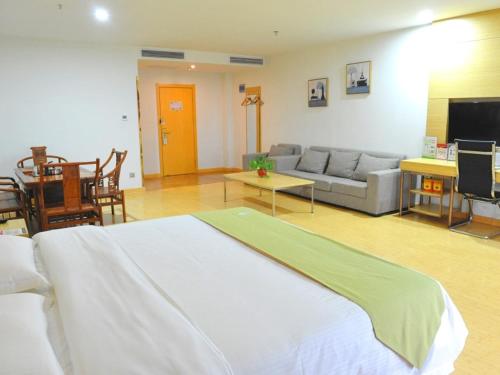 Χώρος καθιστικού στο GreenTree Alliance Liaocheng Dongchangfu District Chenkou Road Liaocheng University Hotel