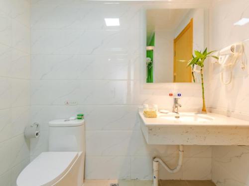 Ένα μπάνιο στο GreenTree Inn Hefei Shushan District Binhu Qiancheng Business Hotel