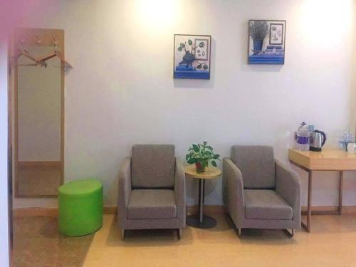 Χώρος καθιστικού στο GreenTree Alliance Liaocheng Dongchangfu District Chenkou Road Liaocheng University Hotel