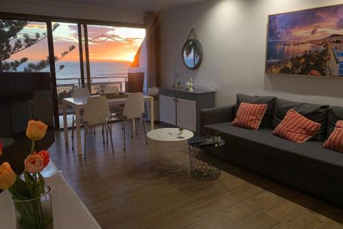 Χώρος καθιστικού στο Amazing beach views Tenerife