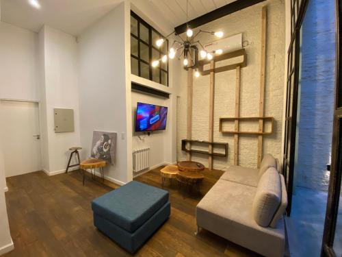 TV a/nebo společenská místnost v ubytování Casa Basilico