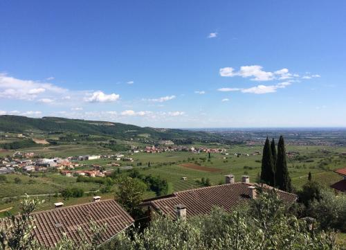 a view of a small village in a green field at Valpolicella Hills in Negrar