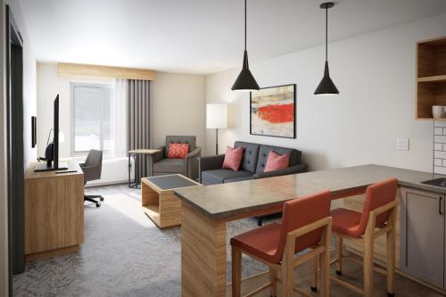 Гостиная зона в Candlewood Suites - San Antonio - Schertz by IHG