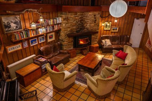 Area soggiorno di Kasees Apartments & Mountain Lodge