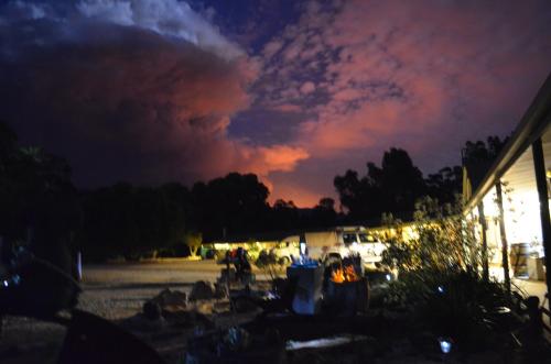 a view of a cloudy sky at night at Mountain View Motor Inn & Holiday Lodges in Halls Gap