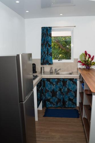 Η κουζίνα ή μικρή κουζίνα στο Le Neliza Beach Lodge Raiatea