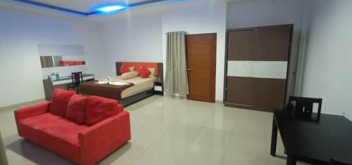 Cama o camas de una habitación en Ragunan Residence Syaridin